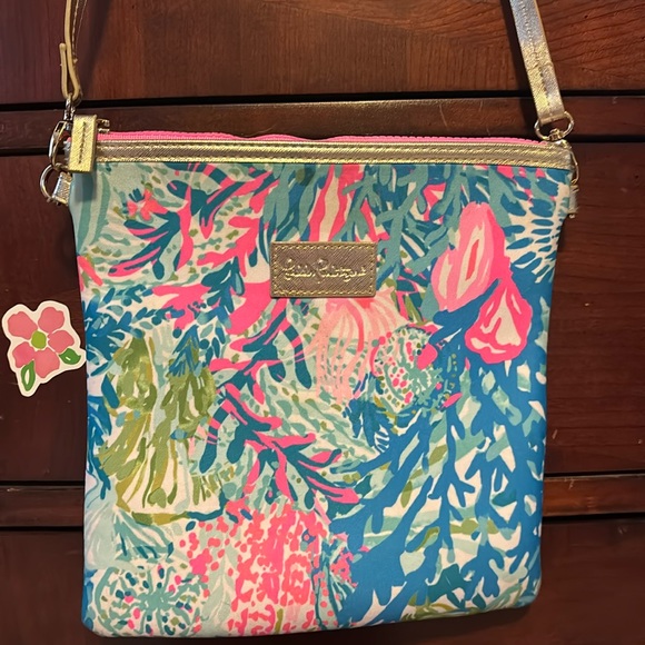 Portefeuille De Voyage / Pochette Lilly Pulitzer - Couleur My Wish Blues - Occasion TB